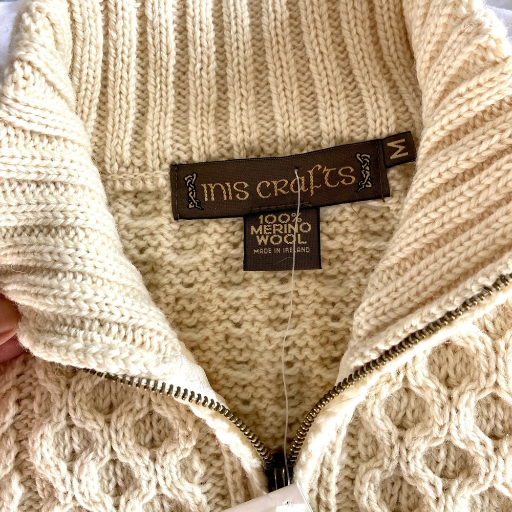 NWT 100% Wool Irish Sweater - Picture 3 of 4